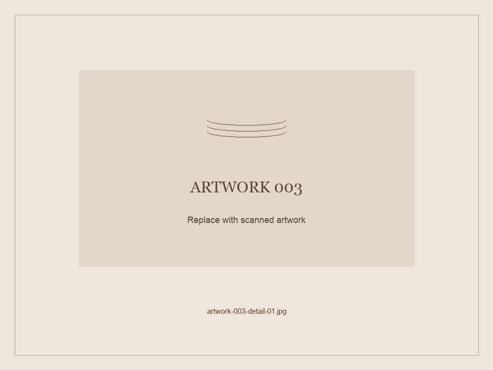 Detail placeholder for Artwork 003