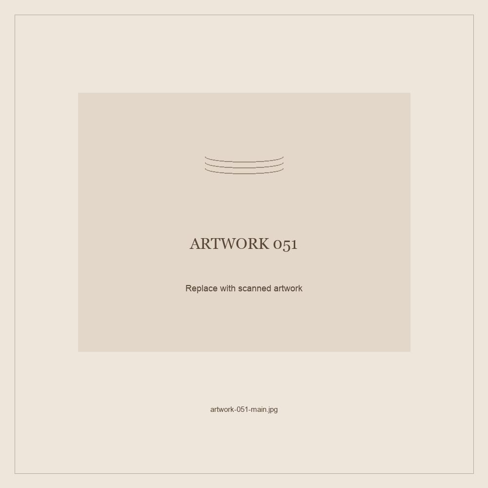 Numbered placeholder for Artwork 051; scanned artwork to come