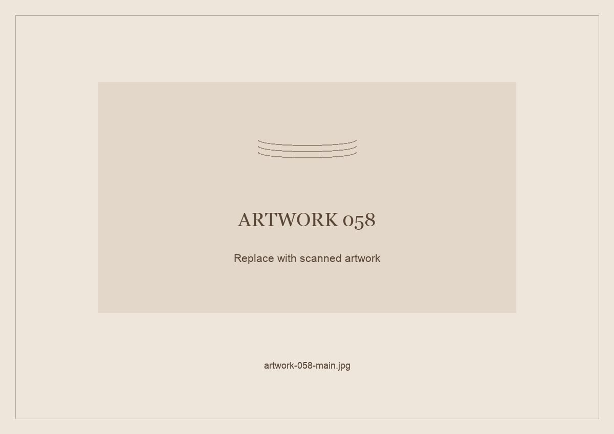 Numbered placeholder for Artwork 058; scanned artwork to come