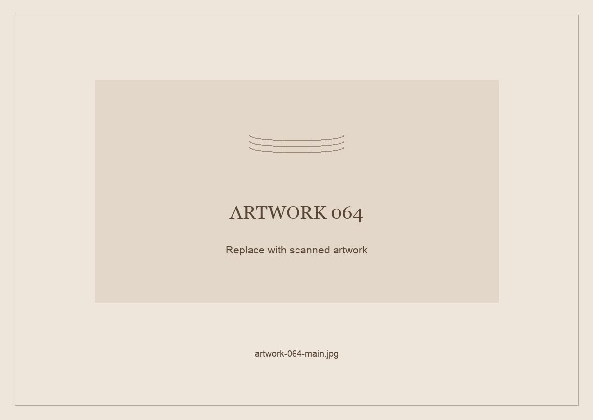 Numbered placeholder for Artwork 064; scanned artwork to come