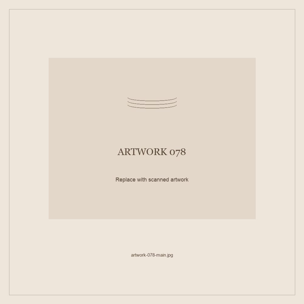 Numbered placeholder for Artwork 078; scanned artwork to come