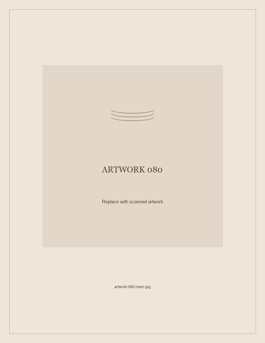 Numbered placeholder for Artwork 080; scanned artwork to come
