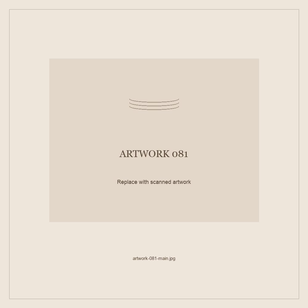 Numbered placeholder for Artwork 081; scanned artwork to come