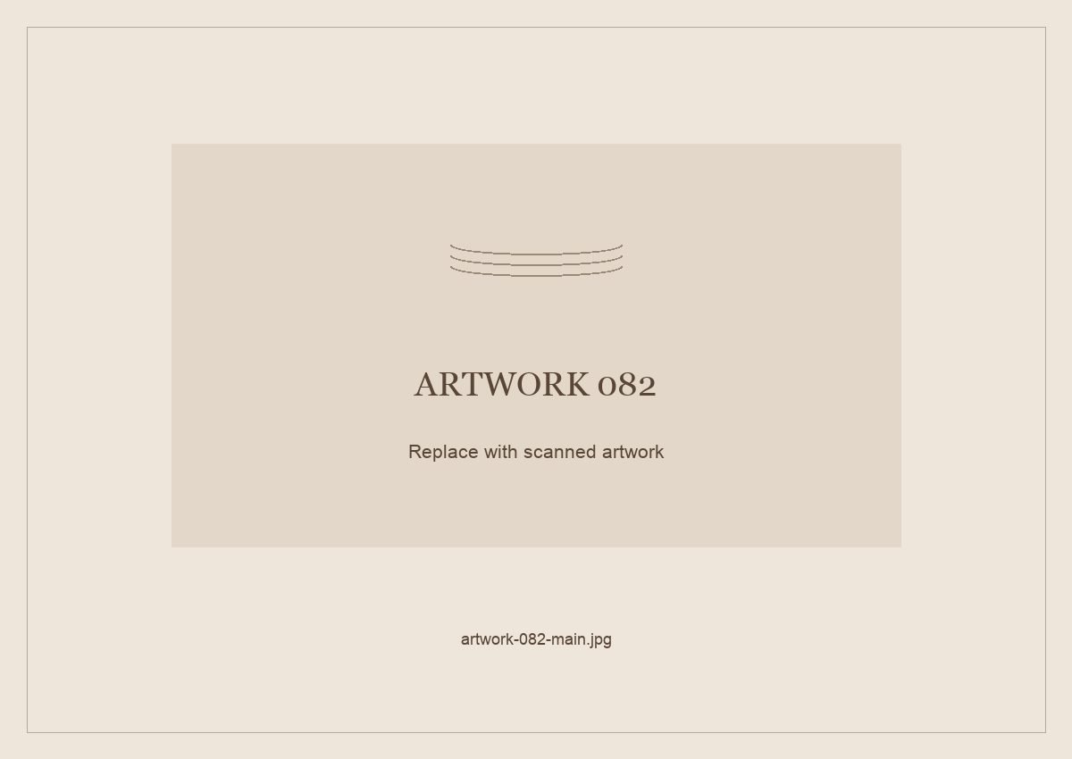 Numbered placeholder for Artwork 082; scanned artwork to come