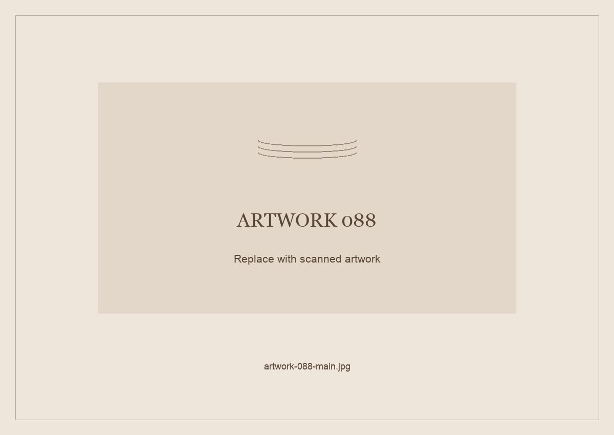 Numbered placeholder for Artwork 088; scanned artwork to come