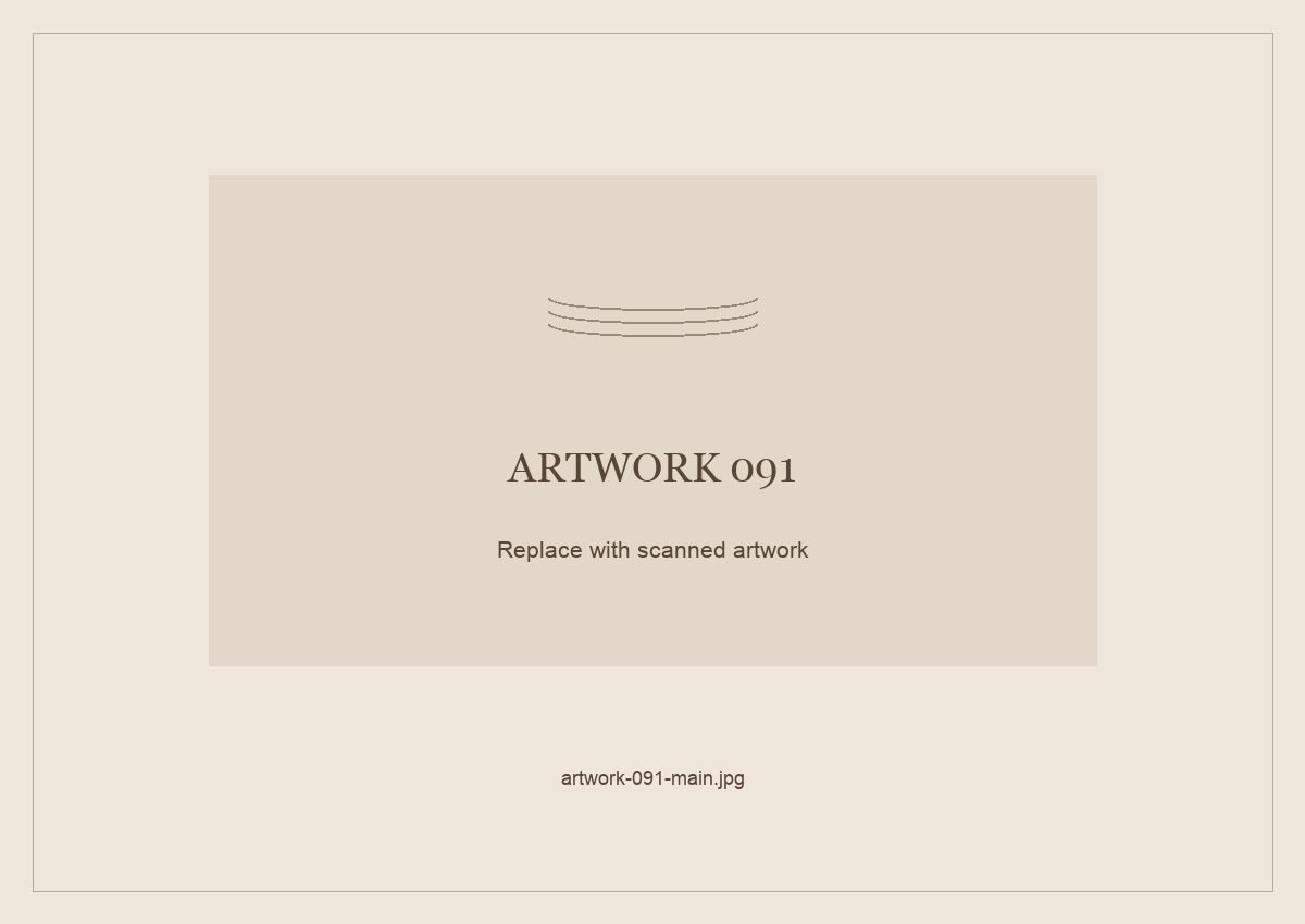 Numbered placeholder for Artwork 091; scanned artwork to come