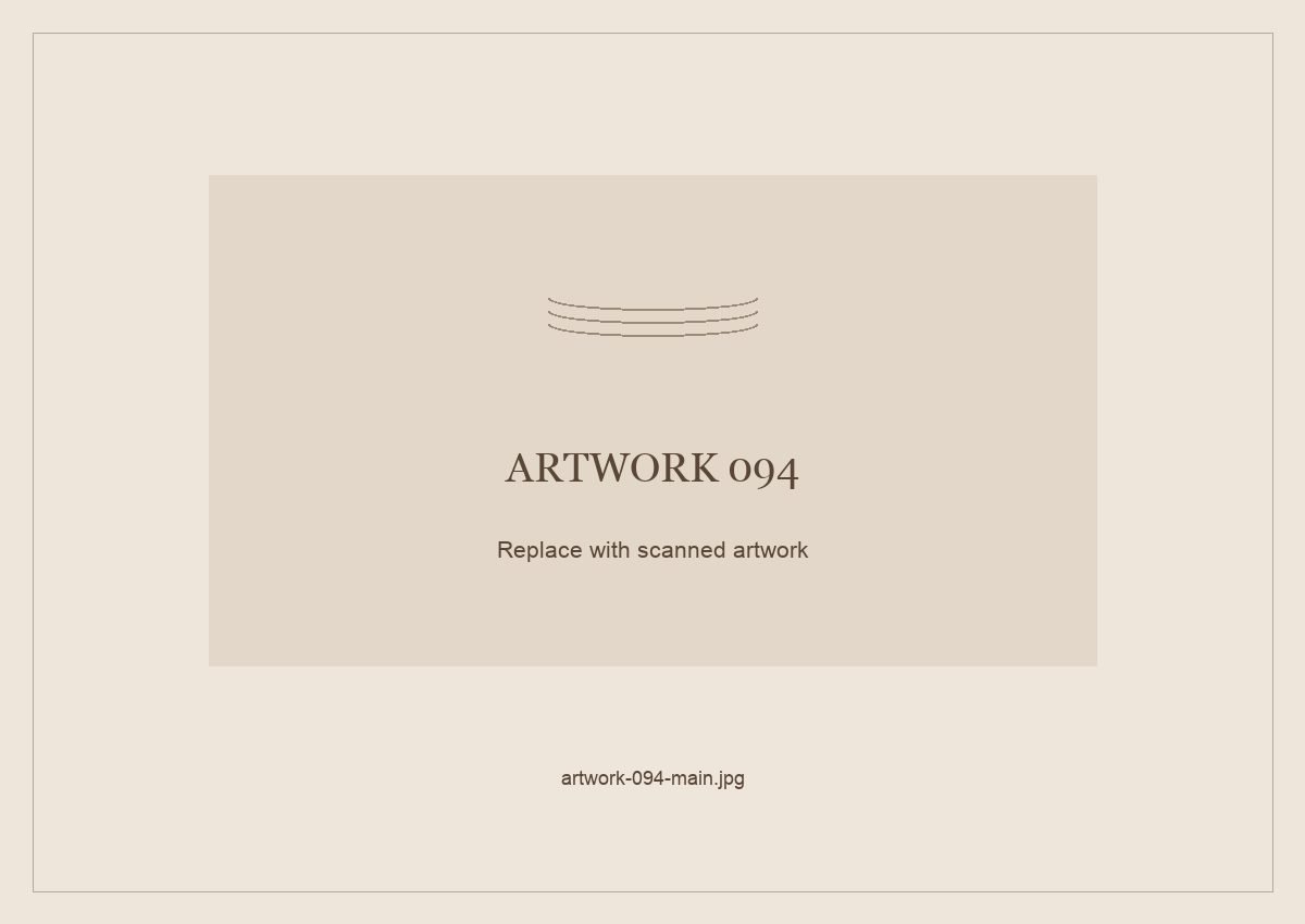 Numbered placeholder for Artwork 094; scanned artwork to come
