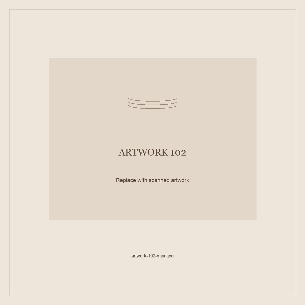 Numbered placeholder for Artwork 102; scanned artwork to come