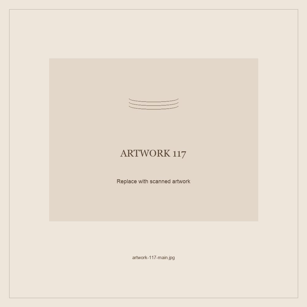 Numbered placeholder for Artwork 117; scanned artwork to come