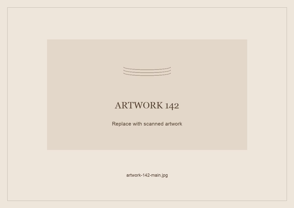 Numbered placeholder for Artwork 142; scanned artwork to come