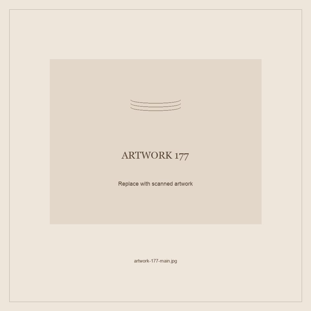 Numbered placeholder for Artwork 177; scanned artwork to come