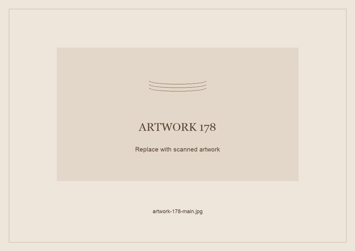 Numbered placeholder for Artwork 178; scanned artwork to come