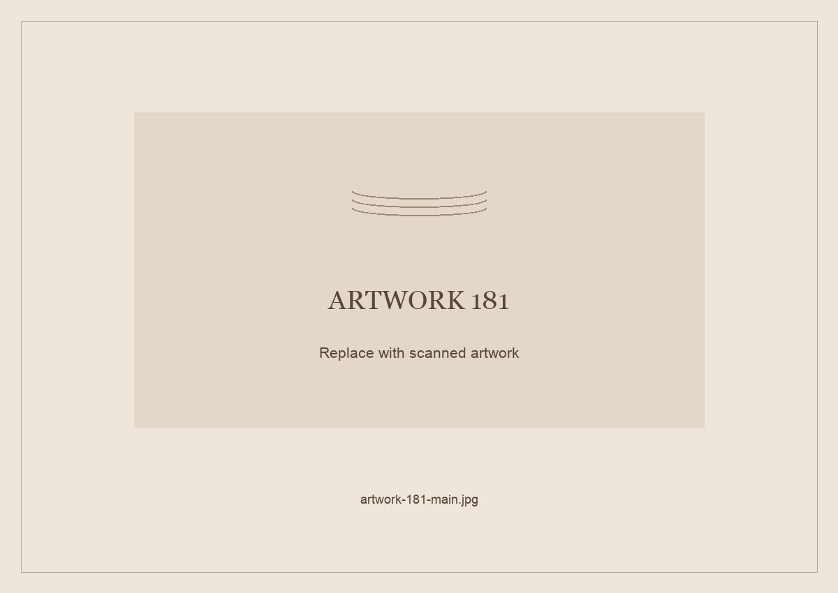 Numbered placeholder for Artwork 181; scanned artwork to come