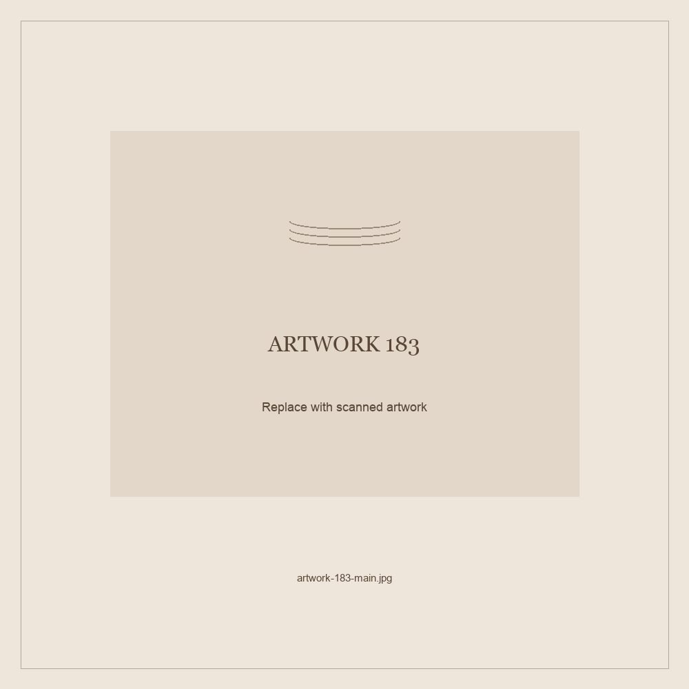 Numbered placeholder for Artwork 183; scanned artwork to come