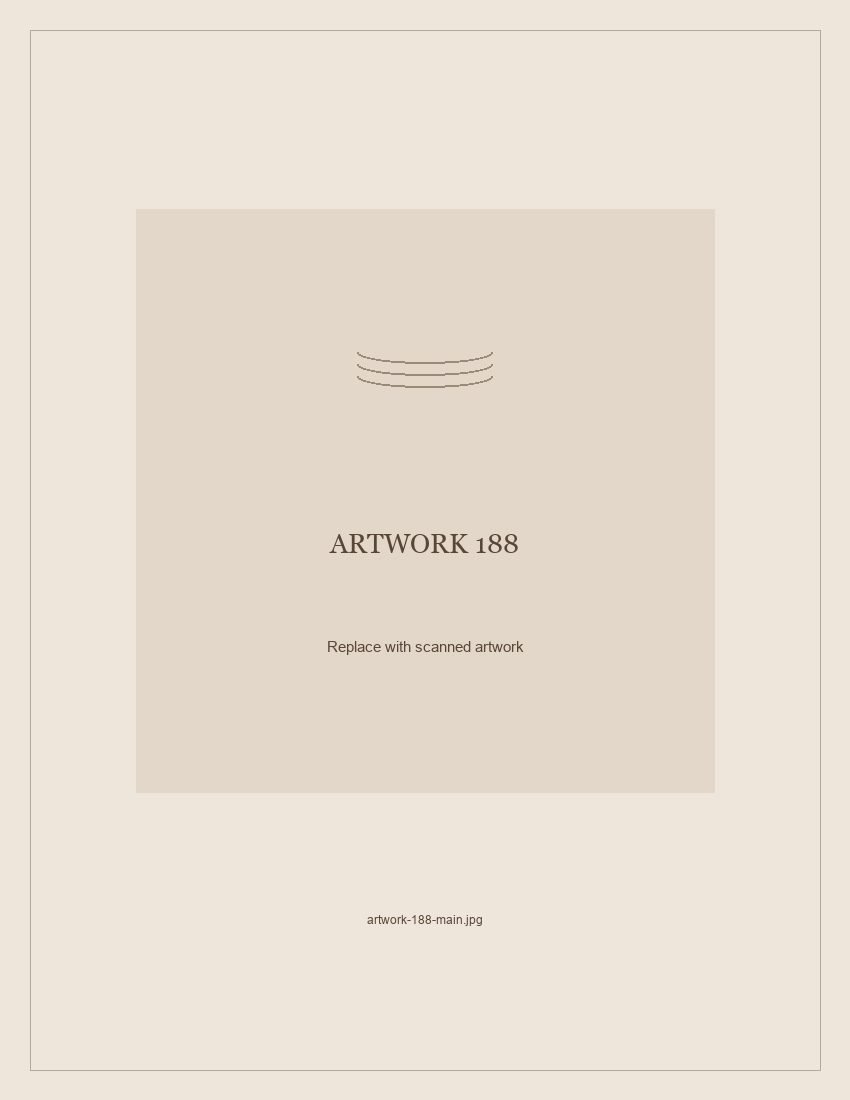 Numbered placeholder for Artwork 188; scanned artwork to come
